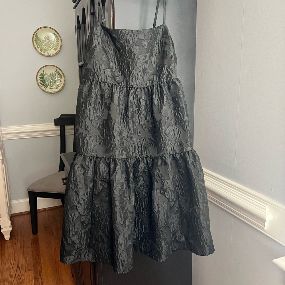 J. Crew Black Textured Dress